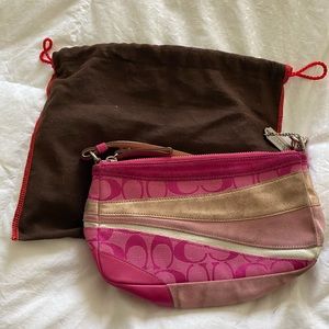 Pink coach purse